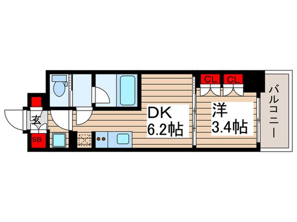 クレストコート押上NORTHの物件間取画像